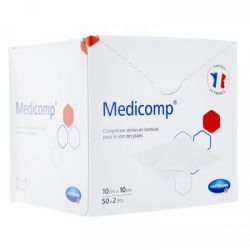 Hartmann Compresse Stérile Medicomp Non tissé 10x10 cm x100