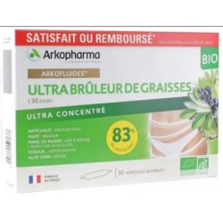 Arkofluide Ultra Brûleur de graisses bio 30 ampoules