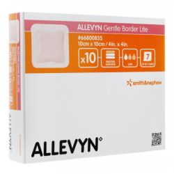 Allevyn Gentle Border Lite pansements 10x10 x10