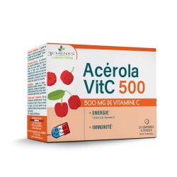 Vitamine C Acérola 500 BOITE DE 24 COMPRIMÉS À CROQUER