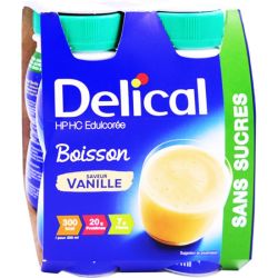 Delical Boisson Hp-hc Sans Sucres Vanille 4x200ml