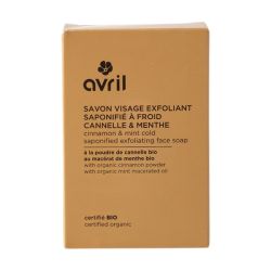 AVRIL SAVON VISAGE EXFOLIANT CANNELLE/MENTHE