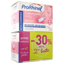 ProRhinel Lot de 2 x 20 Embouts Jetables Souples pour Mouche Bébé