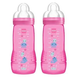 Biberon MAM Easy Active Rose 2x330ml