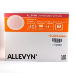 Allevyn Gentle Border Lite Oval pansements 15.2x13.1cm x10