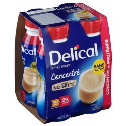 Delical Concentré Hp-hc Noisette Sans Lactose 4x200ml