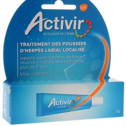 Activir 5% crème - tube de 2 g