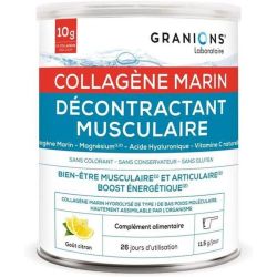 Granions Décontractant Musculaire Collagène Marin Bien-Être Musculaire et  Articulaire Boost Energétique 10g pot de 300g