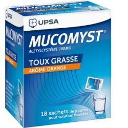 MUCOMYST 200 mg poudre 18 sachets