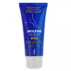 Akileine Masque de nuits Revita-Lissant pour Pieds 2 en 1  100ml