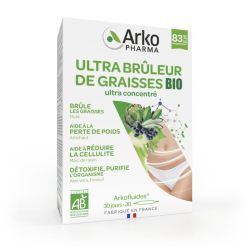 Arkofluides Ultra brûleur de graisses bio  - boîte de 30 ampoules