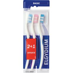 Brosse A Dent Basic Souple Offre Spéciale Trio