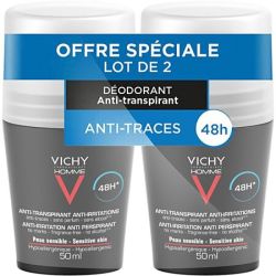 VICHY HOMME DEO BILLE PEAUX SENSIBLES X2