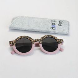 HOP POP Lunettes solaires Léopard/Rose Enfant