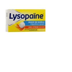 Lysopaïne Maux de gorge Miel citron sans sucre