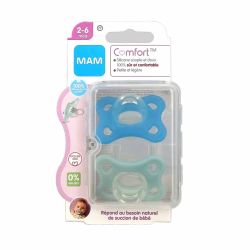 MAM SUCETTES COMFORT 2-6 MOIS X2