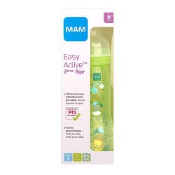 Biberon Mam Easy Active 2éme age  330ml  Vert ou jaune Débit X  +6mois