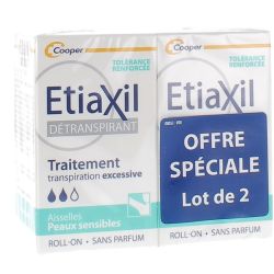 Etiaxil Détranspirant Peau sensible Bille 15ml x2