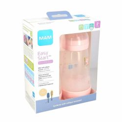 MAM Biberon Easy Start Anti coliques Blush Débit2 260ml x2