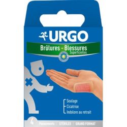 Urgo Pansements Brulures grand modèle x4