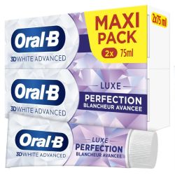 ORAL B 3D WHITE ADVANCED LUXE LOT 2X75ML