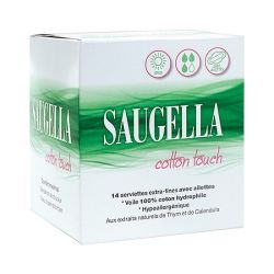 Saugella Coton Touch Serviettes Jour x14