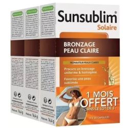 Sunsublim Solaire Bronzage Peau Claire 84 CAPSULES 3 mois