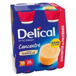 Delical Concentré Hp-hc Sans Lactose Vanille 4x200ml