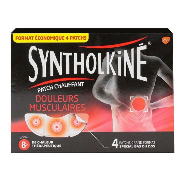 Syntholkine Patch Chauffant Grand modèle x4