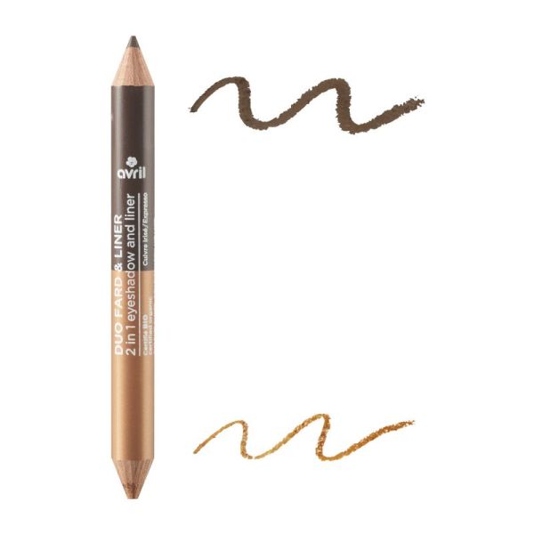 DUO FARD & LINER EXPRESSO/CUIVRE IRISÉ CERTIFIÉ BIO