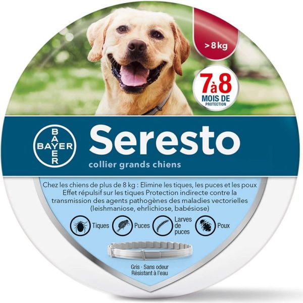 Collier Seresto Anti parasitaire Grand Chien