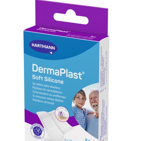 DERMAPLAST PANSEMENT SOFT SILICONE 2 TAILLES