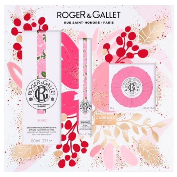 ROSE coffret Eau Parfumée Bienfaisante 100 ml + 10 ml + Savon Parfumé 50 g 2022