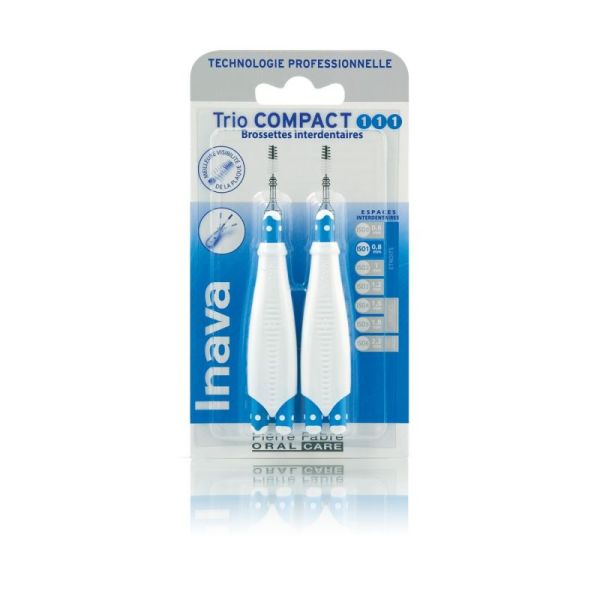 Inava Brossettes  interdentaires Trio compact 1/1/1 x6  0.8mm