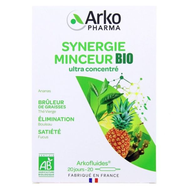 ARKOFLUIDE SYNERGIE MINCEUR AMPOULES