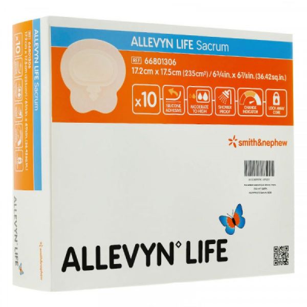 Allevyn Life Sacrum 17.2x17.5cm pansements x10