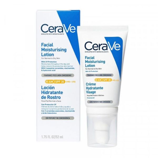 Crème Hydratante Visage SPF 30 52 ml pour les peaux normales à sèches