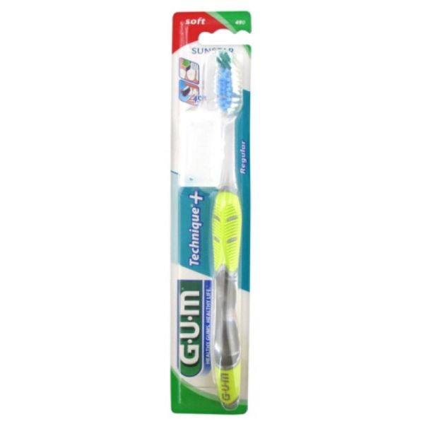 GUM Brosse à Dents Technique+ Souple Normale n°490