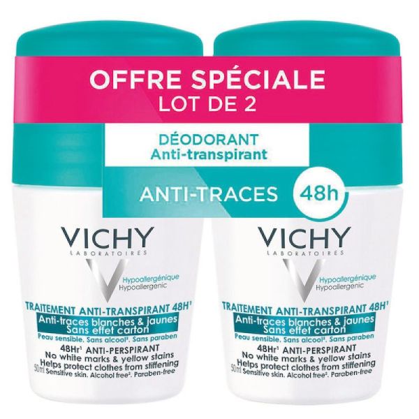 VICHY DEO ANTI TRANSPIRANT 2X50ML