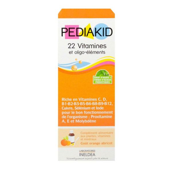 PEDIAKID 22 VITAMINES SIROP 125ML