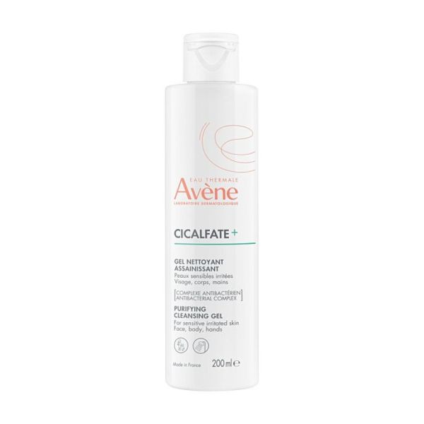 Avene Cicalfate+ Gel Nettoyant Assainissant Visage/Corps 200ml