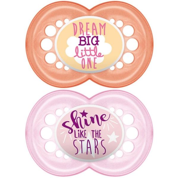 Sucette MAM Décor Silicone message + de 18 mois x2