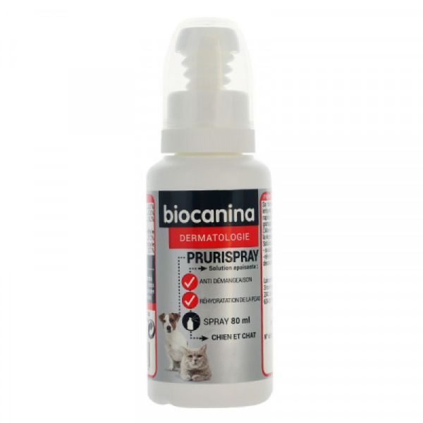 Biocanina Prurispray Spray calmant anti-démangeaison 80ml