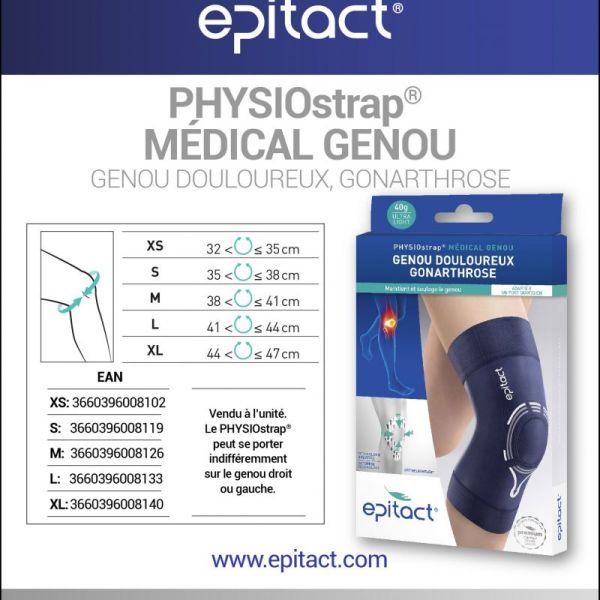 Epitact Genouillère Physiostrap taille L