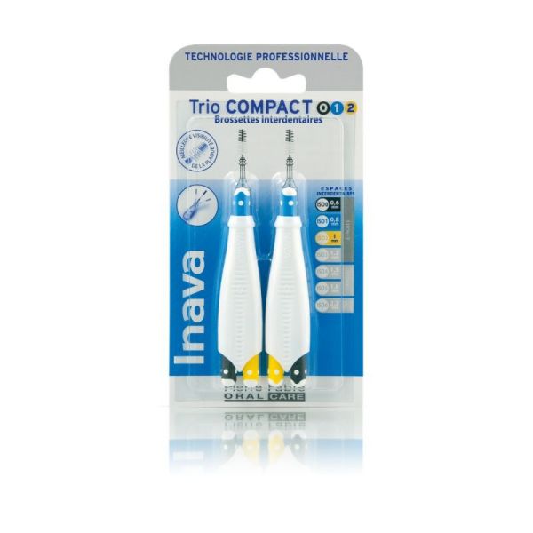 Inava Brossettes  interdentaires Trio compact 0/1/2 x6