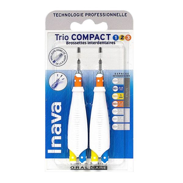 Inava Brossettes  interdentaires Trio Compact 1/2/3  x6