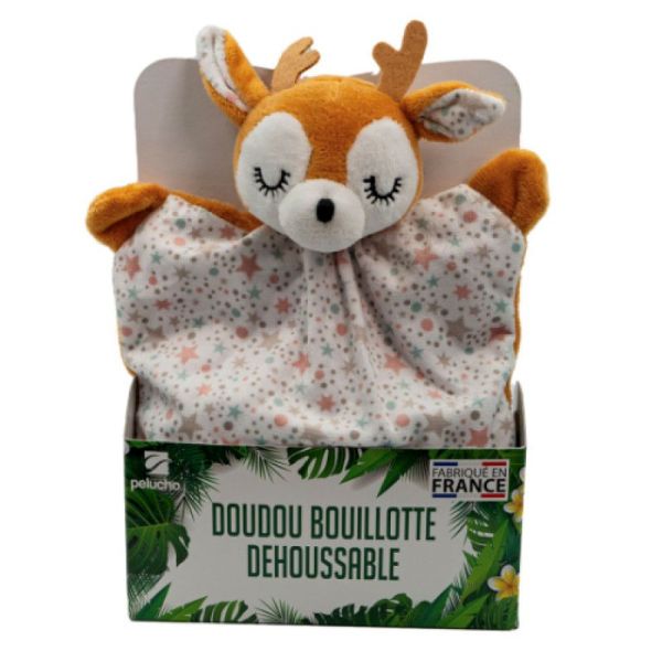 PELUCHO Doudou Bouillotte Déhoussable différents modèles