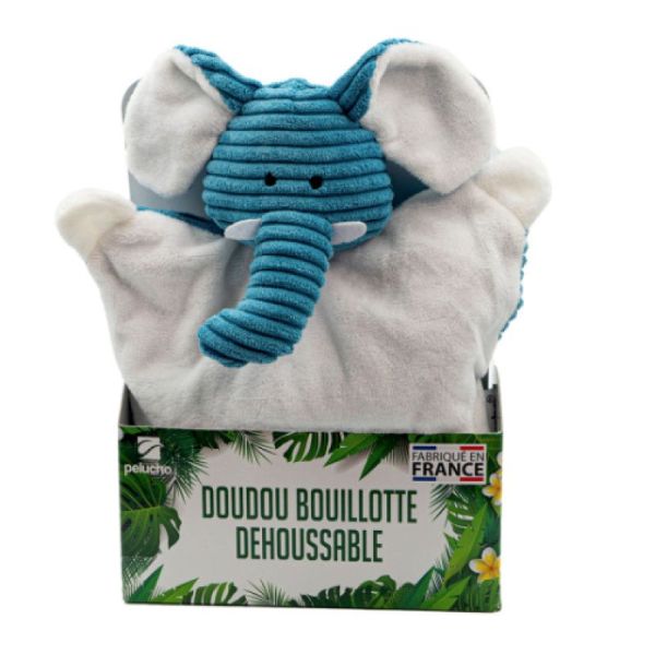 PELUCHO Doudou Bouillotte Déhoussable différents modèles