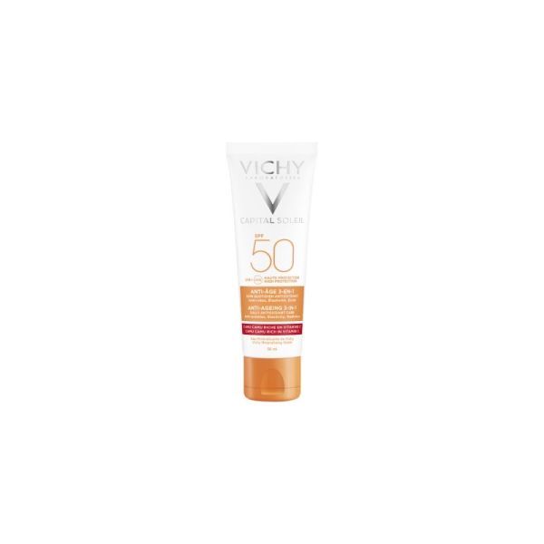 Capital Solaire Soin Anti Âge 3-en-1 SPF50 50ML