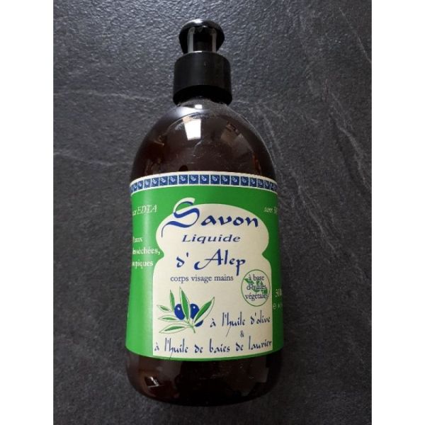 Savon d'Alep corps, visage et mains liquide 500ml